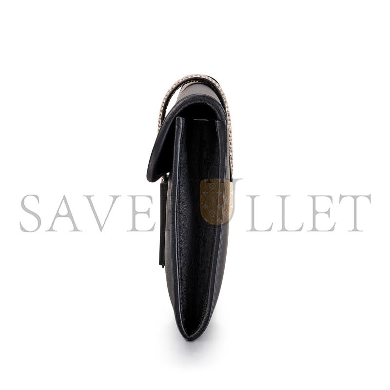 H**mes NOIR SWIFT AND LIZARD JIGE ELAN (21.5*12.5*2cm)
